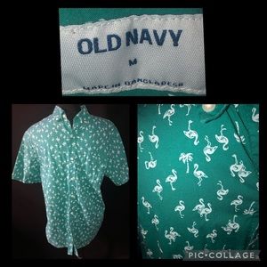 Fun button up shirt for young man !